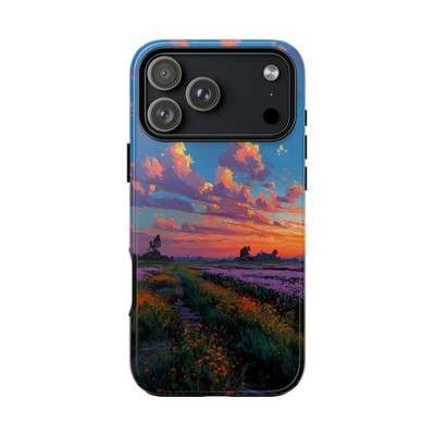 Phone Ink - iPhone/Galaxy/Pixel - Tough Case - Lavender Field Sunset