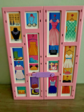 Barbie-Inspired Pink & White Closet Playset With Accessories Folding Design