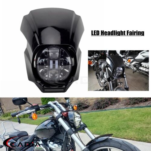 LED Headlight Hi/Lo Lamp Front Fairing For Harley Softail Breakout FXBRS '18-'22 - Picture 1 of 10