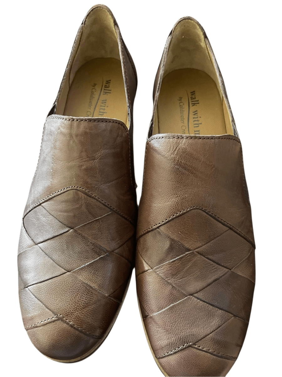 Coldwater Creek Walk With Me Womens Tan Toubkal Leather Loafer