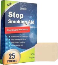 Smoking Aid Stop Smoking Patches Step 1 Step 2 Step 3 Nicotine 25 Patches - USA