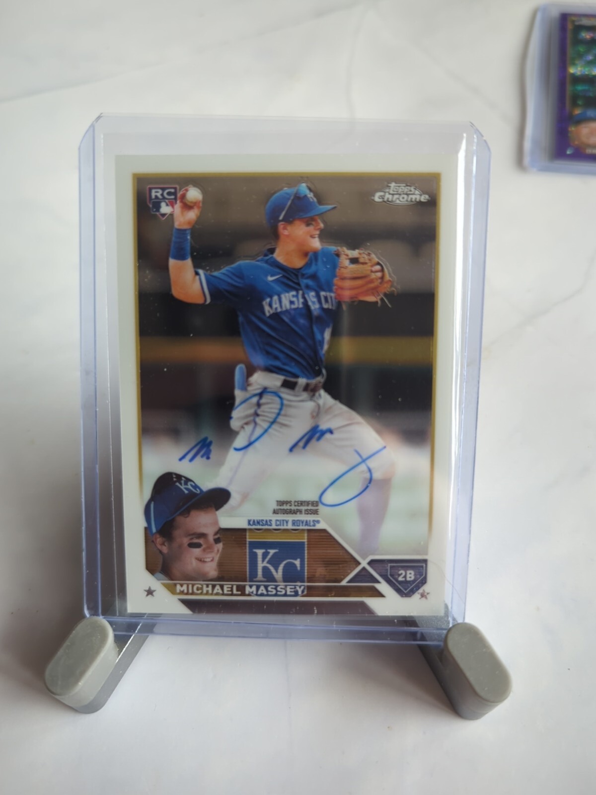 2023 Topps Chrome #RA-MM Michael Massey Rookie Auto RC B1