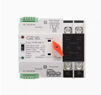 1PC GEYA Dual Power Automatic Converter PC Grade W2R Power Switch 2P 63A 110V