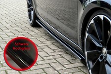 Seitenschweller Sideskirts aus ABS für Skoda Octavia RS 5E Schwarzglanz