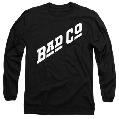 Bad Company Logo Long Sleeve Shirt Officially Licensed Rock Band Merch Black