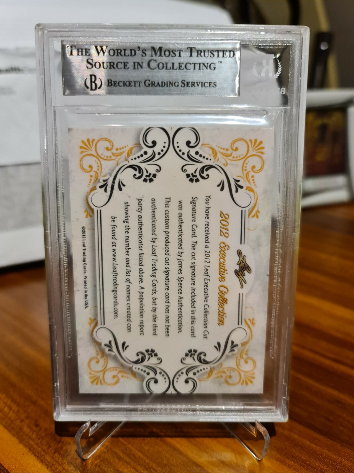 2012 Leaf Executive Collection Soccer Card Pele view 4
