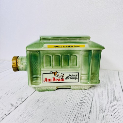 1968 Jim Beam Trolley Car Decanter San Francisco Empty Regal China