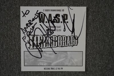 W.A.S.P. - Helldorado Single CD signed/autograph/signiert/Autogramm