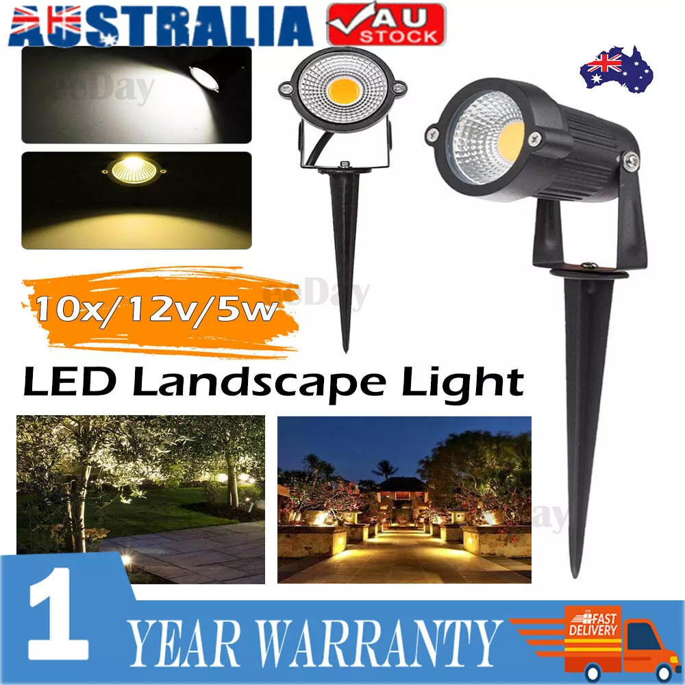 Visit the zuckeo store zuckeo 5w led landscape lights 12v 24v garden lights waterproof warm on sale white no_apply