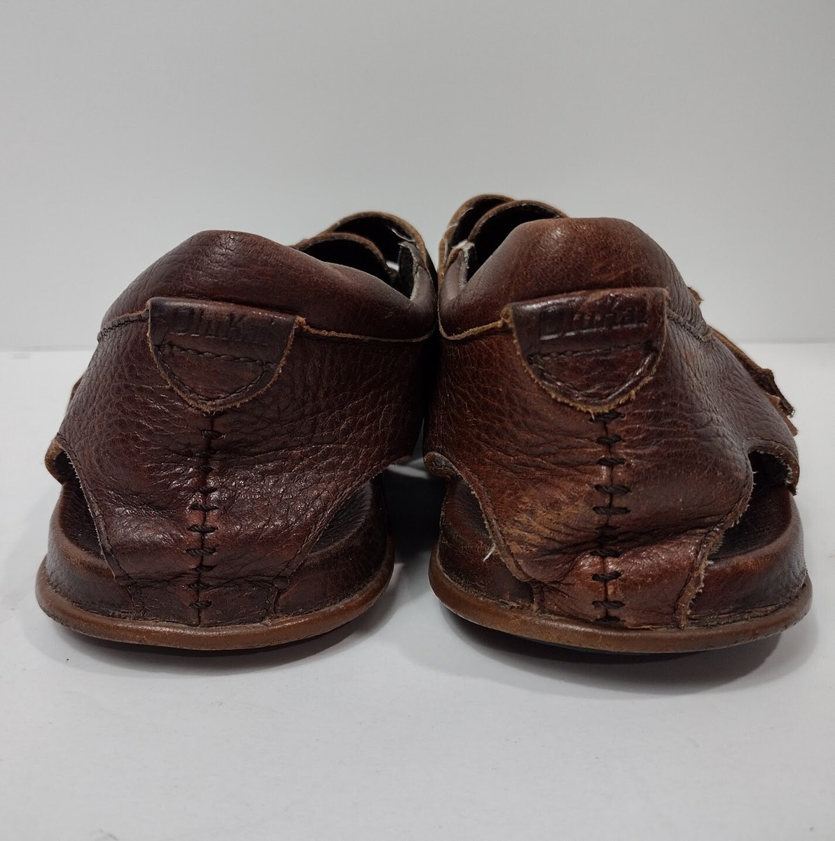 Olukai Mohalu Fisherman Brown Leather Closed-Toe Sandals Sz 12 Men main image 4