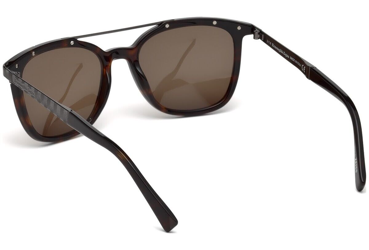 Ermenegildo Zegna EZ0073 52M Tortoise Sunglasses 54-19-140 Ermenegildo Zegna EZ0073 52M Tortoise Sunglasses 54-19-140