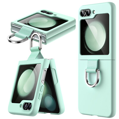 JETech Case for Samsung Galaxy Z Flip 5 2023 with Ring, Hard PC Slim Cover