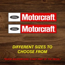 2x Ford Motorcraft Parts, Vinyl Decal Sticker, Indoor Outdoor