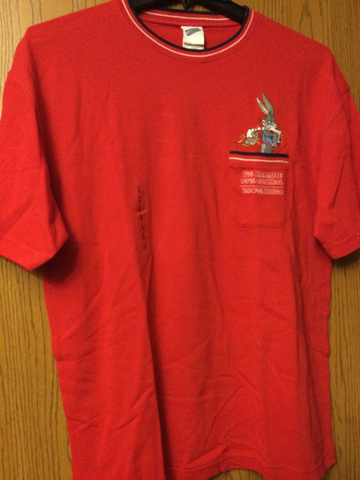 Bugs Bunny (Patch Over Front Pocket) - Red Shirt … - image 1