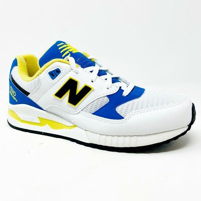 New Balance 530 Lifestyle 90s Running White Blue Yellow Mens Size