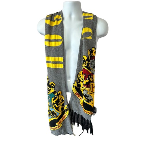 Harry Potter Hogwarts Crest Scarf Multicolor One Size 84x6.5 2018 - Picture 2 of 22
