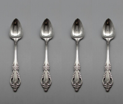 Oneida Stainless Flatware - RAPHAEL Fruit Spoons - Set of Four NOS USA
