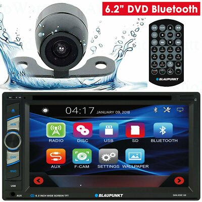 BLAUPUNKT  CAR 6.2'' 2 DIN TOUCHSCREEN DVD BLUETOOTH SAN JOSE 120 + REAR CAM 20C