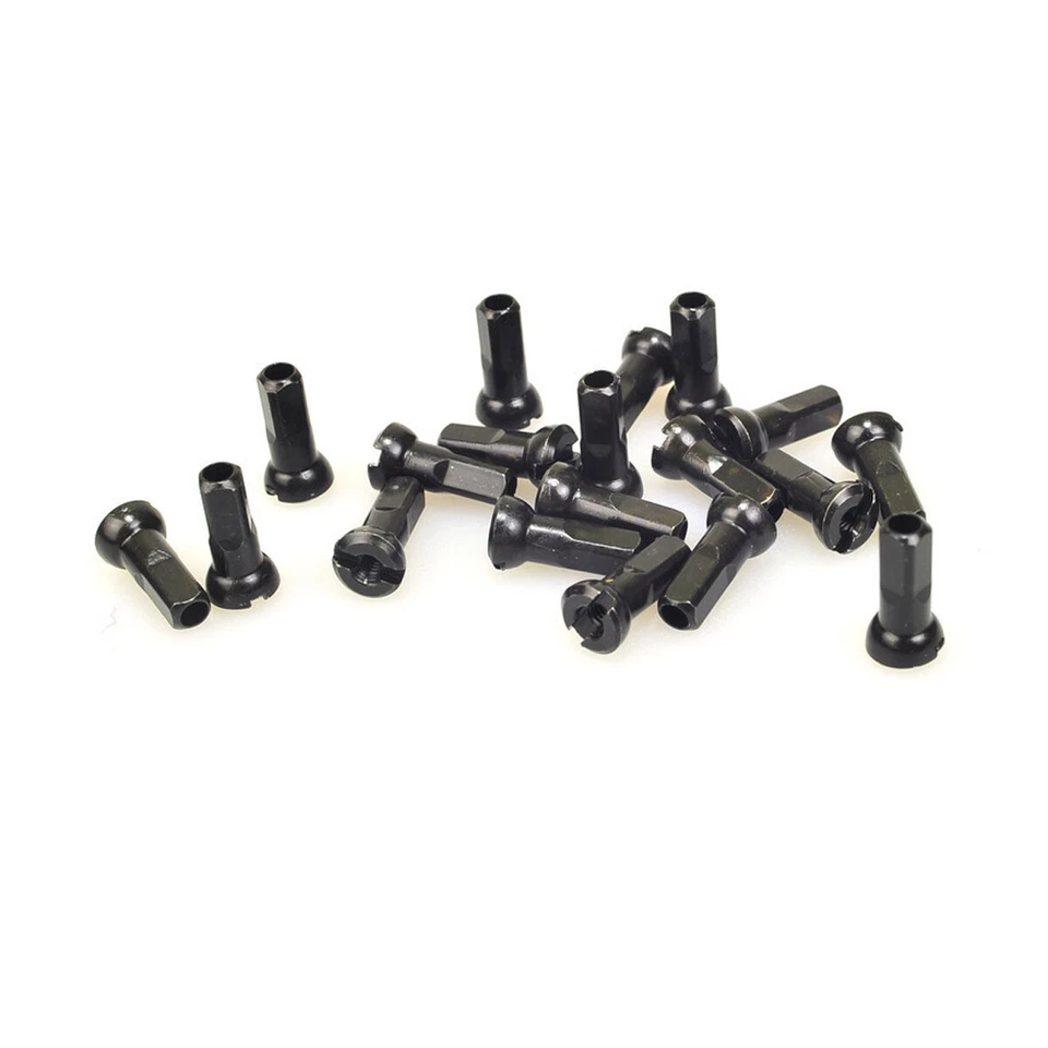 Pezones de latón Sapim para paquete de 36 g (2,0 mm) | NEGRO Y PLATA 12, 14, 16 mm Foto 2 de 4