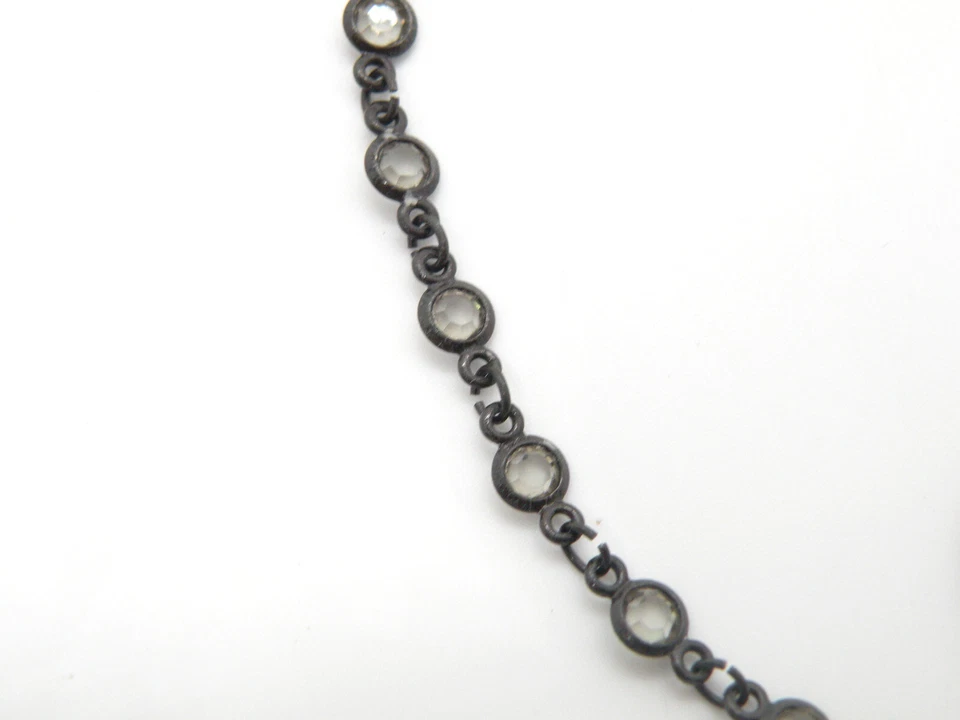 Raro Collar Colgante Agatha Paris Firmado 16" Joyería Cristal Y Gota Estrás Foto 2 de 4