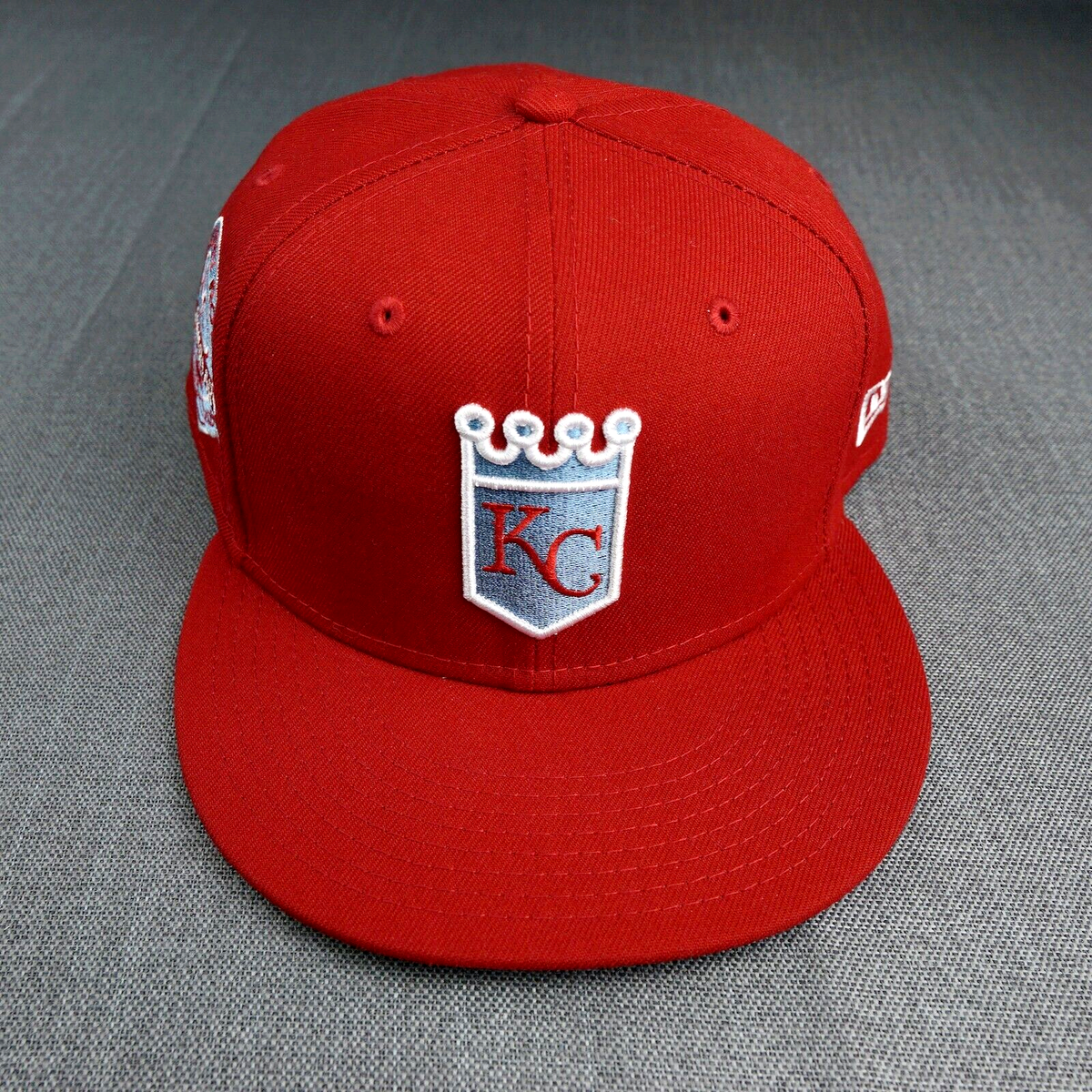 Kansas City Royals Hat 7 3/4 Red Blue Fitted New Era 59FIFTY