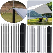 2er Set Teleskop Zeltstangen Aufstellstange T...
