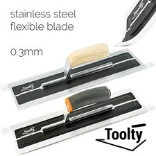 Ultra Flexible Finishing Trowel TOOLTY Stainless Steel 11, 14 or 16 inch