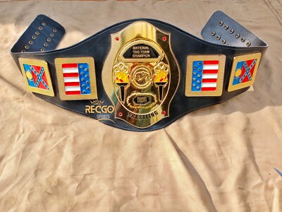 NWA National Tag Team Wrestling Championship Belt Adult Size 4mm