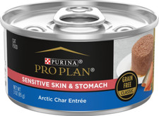 Purina Pro Plan Sensitive Skin  Stomach Classic Arctic Char Wet Cat Food,24x3oz