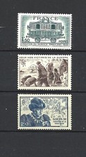 292- FRANCE 1944 -1945 -- YT  737 - 743 - 609  neuf ★★