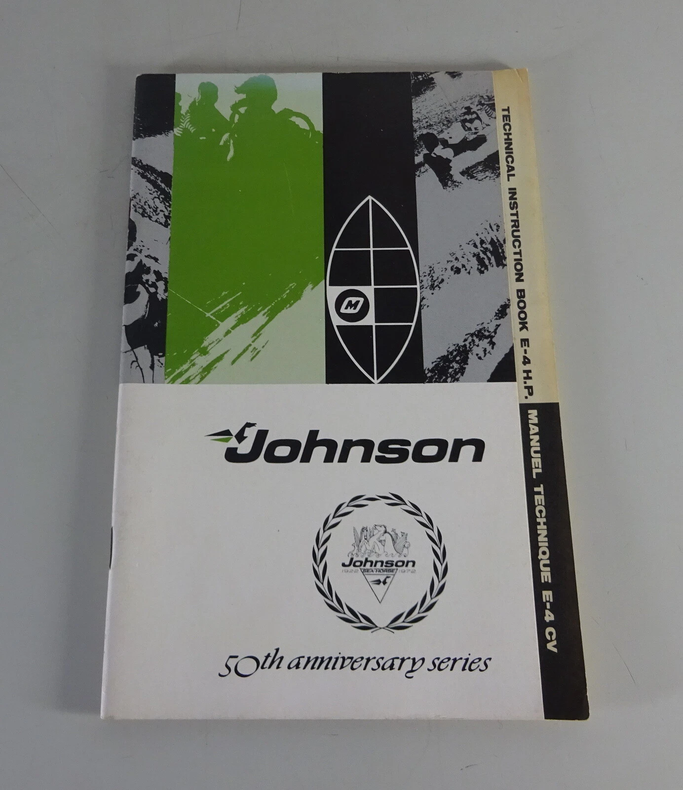 Owner's Manual Johnson Outboard Motor E-4 HP Year 1972