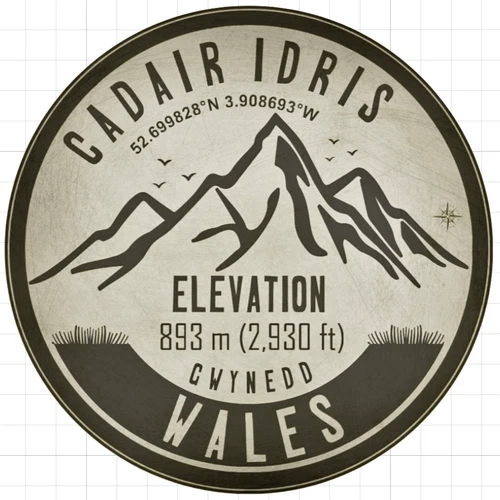 Cadair Idris - Wales - 2x Vinyl Sticker #3071