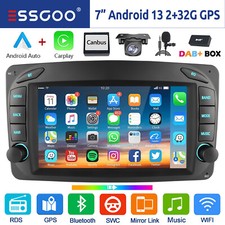 DAB+ Android 13 Autoradio Carplay GPS F&uuml;r Mercedes C/CLK/G Klasse W203 W209 Vito