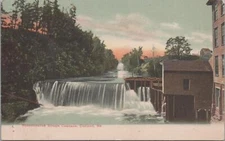 Postcard Messalonskee Stream Cascade Oakland ME 
