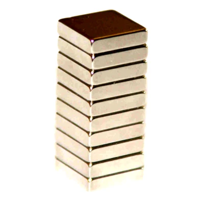 RRG Neodymium Block Magnets (10 Pk) 1/2 inch x 1/2 x 1/8 Thick - Higher N45 Power