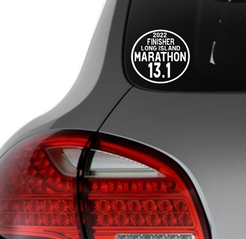2022 Long Island Marathon NEW YORK 13.1 Car Euro Vinyl Decal 4"X 4" - 第 1/3 張圖片