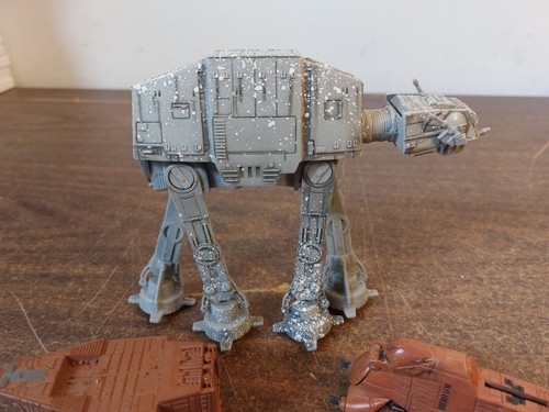 Star Wars Titanium Vehicle Lot Trade Millennium Federation Mtt + Plastic At-At - Picture 4 of 9