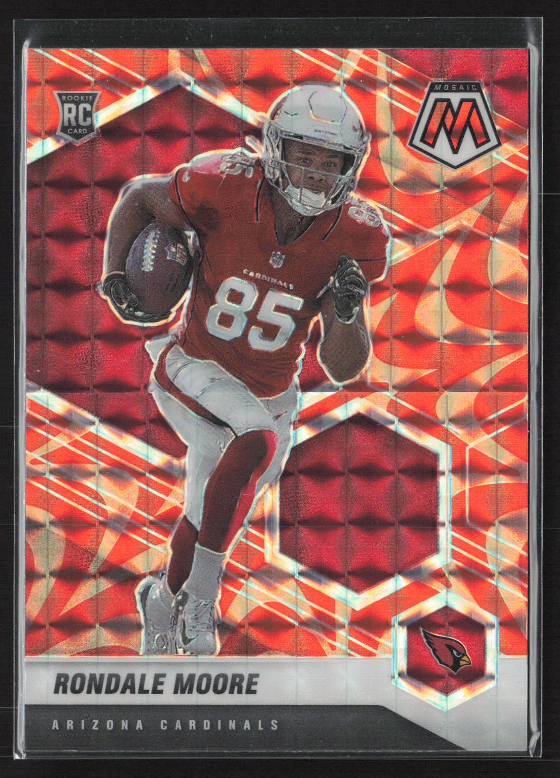 2021 Panini Mosaic #317 Rondale Moore Prizm Reactive Orange