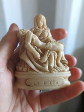 Vintage Pieta Resin Statue Religious Figurine Made in Italy Souvenir 