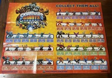 Skylanders Giants "Collect Them All " Collector Checklist Poster 2012