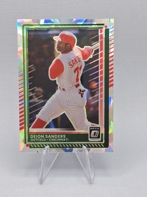 2025 Donruss Optic Cracked Ice #32 Dion Sanders /25