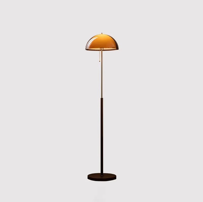 Lampadaire vintage acrylique pour éclairer un salon sombre avec style E27