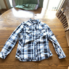 BKE Mens Athletic Fit Cotton Flannel Plaid Lo...