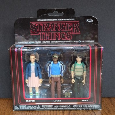 Funko Stranger Things 3 Pack Action Figure Netflix Eleven Lucas Mike New Sealed