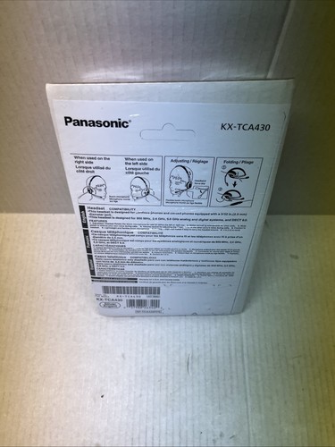 Auriculares plegables Panasonic KX-TCA430 Comfort-Fit con micrófono con cancelación de ruido - Imagen 8 de 12
