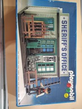 Playmobil 3423 Western Sheriff's Office Building Set Box Instructions