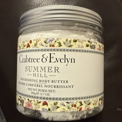 Crabtree & Evelyn SUMMER HILL Nourishing Body Butter 12.7 oz NEW!! Fragrance