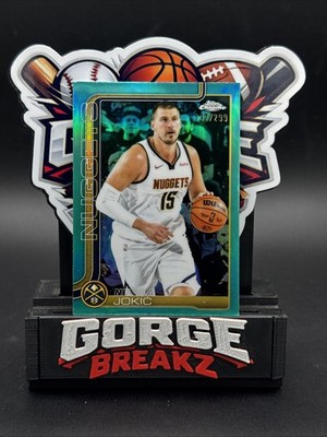 2025-26 Topps Chrome - Nikola Jokić #25 Teal Refractor /299 Nuggets