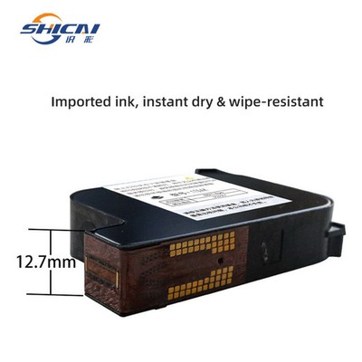3 pieces12.7mm handheld inkjet printer universal ink cartridge high adhesion