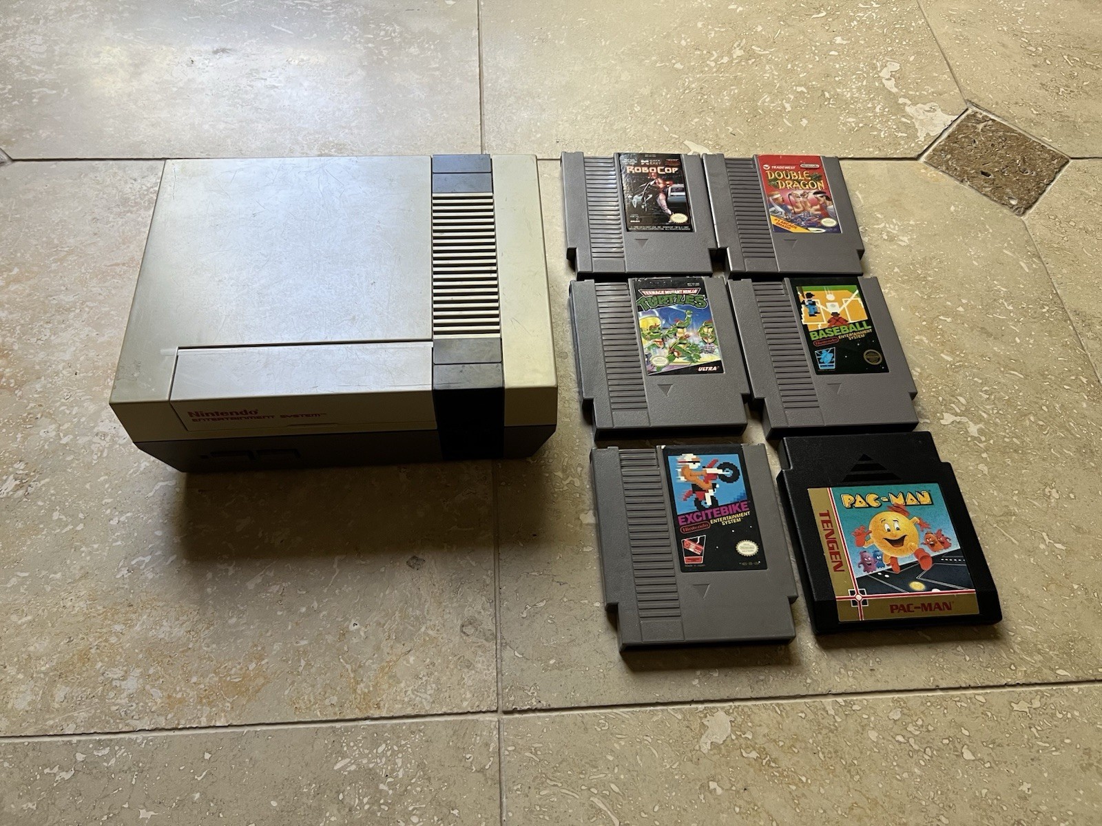 Nintendo NES System (No Controllers or Cables) + 6 Game Bundle